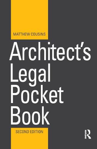 Cover image for Architect's Legal Pocket Book