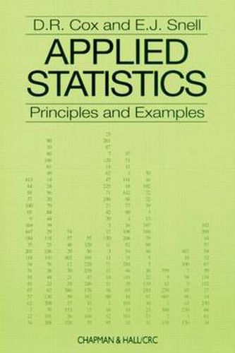 Cover image for Applied Statistics: Principles and Examples