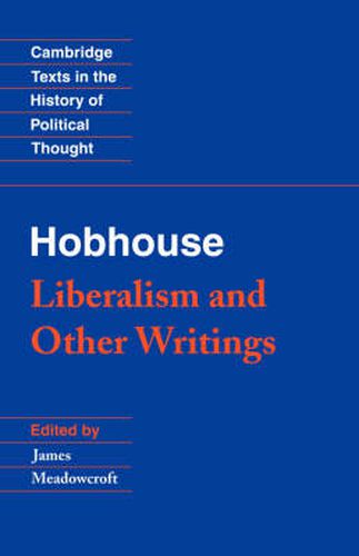 Cover image for Hobhouse: Liberalism and Other Writings