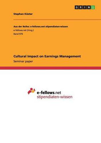Cover image for Cultural Impact on Earnings Management