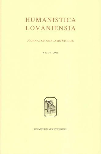 Humanistica Lovaniensia: Journal of Neo-Latin Studies