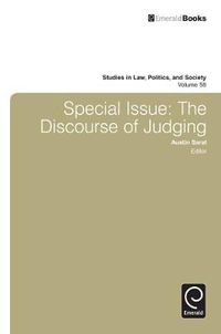 Cover image for Special Issue: The Discourse of Judging