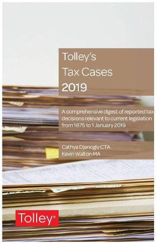 Cover image for Tolley's Tax Cases 2019