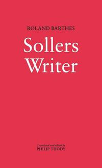 Cover image for Sollers: Writer