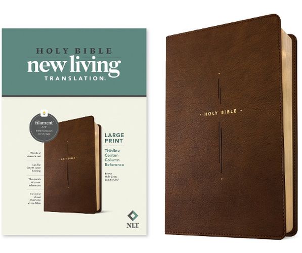 Cover image for NLT Large Print Thinline Center-Column Reference Bible