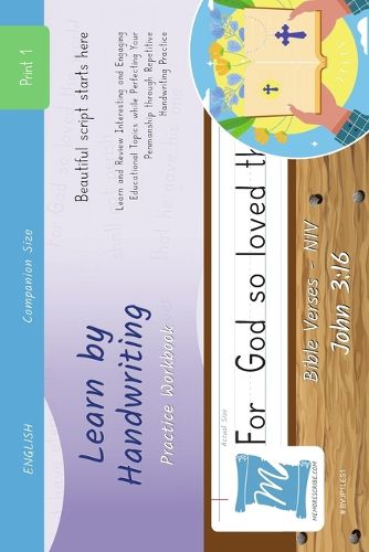 Cover image for Handwriting Practice Workbook - Bible Verses - John 3