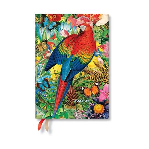 Cover image for Tropical Garden (Nature Montages) Midi 18-month Dayplanner 2024