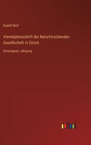 Cover image for Vierteljahrsschrift der Naturforschenden Gesellschaft in Zuerich