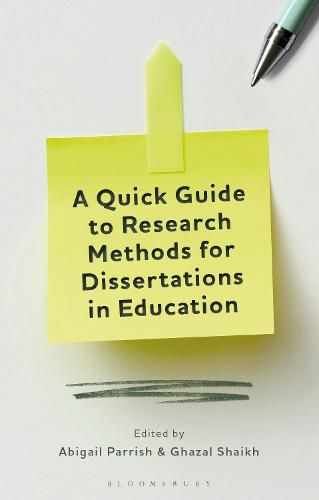 Cover image for A Quick Guide to Research Methods for Dissertations in Education