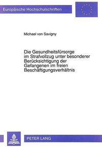 Cover image for Die Gesundheitsfuersorge Im Strafvollzug Unter Besonderer Beruecksichtigung Der Gefangenen Im Freien Beschaeftigungsverhaeltnis