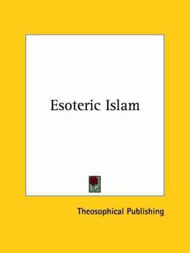 Cover image for Esoteric Islam