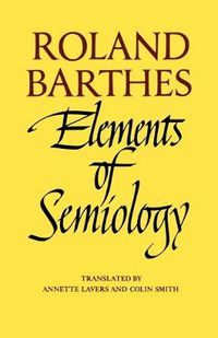 Cover image for Elements of Semiology