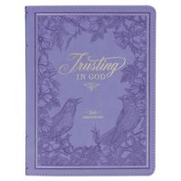 Cover image for Devotional Trusting God Purple Faux Leather