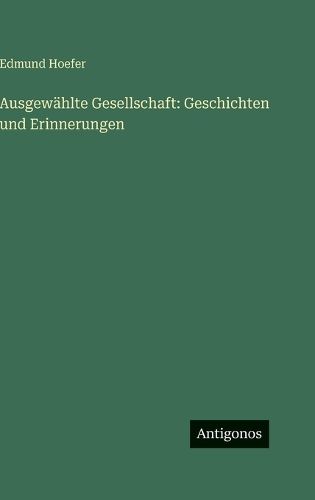 Cover image for Ausgewaehlte Gesellschaft