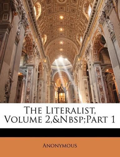 Cover image for The Literalist, Volume 2, Part 1