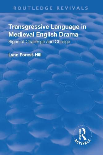 Cover image for Transgressive Language in Medieval English Drama