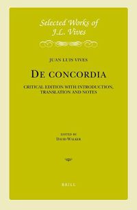 Cover image for De concordia: Critical Edition with Introduction, Translation and Notes