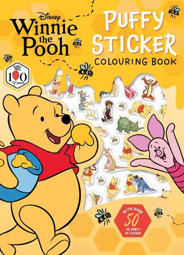 Cover image for Winnie The Pooh 100th Anniversary: Puffy Sticker Colouring Book (Disney)