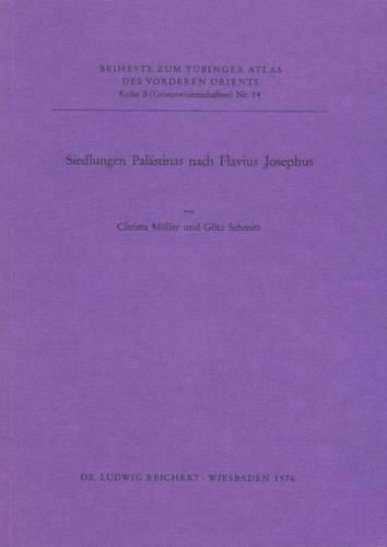 Cover image for Siedlungen Palastinas Nach Flavius Josephus