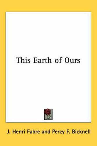 Cover image for This Earth of Ours