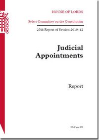 Cover image for Judicial appointments: report, 25th report of session 2010-12