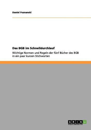 Cover image for Das Bgb Im Schnelldurchlauf