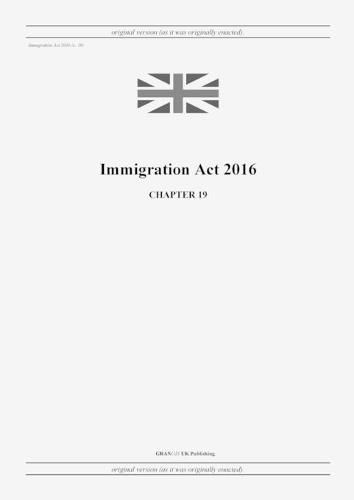 Cover image for Immigration Act 2016 (c. 19)