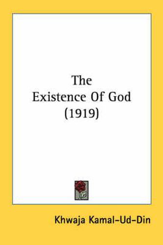 Cover image for The Existence of God (1919)