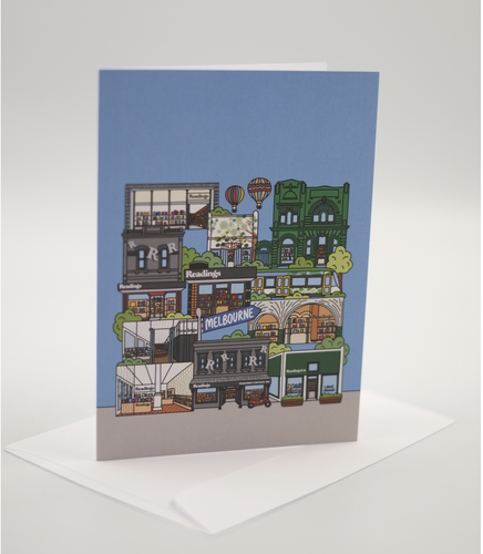 Cover image for Readings x Lawz Drawz Greeting Card