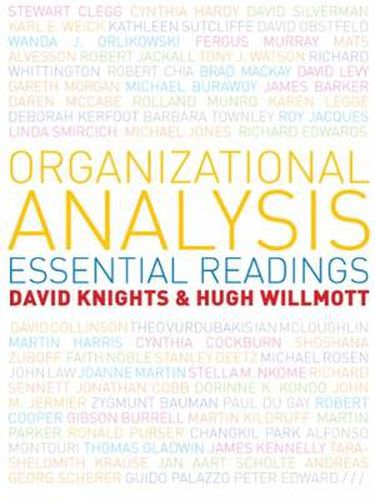 Cover image for Organizational Analysis: Essential Readings