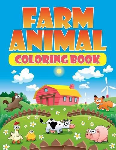 Cover image for Farm Animal Coloring Book