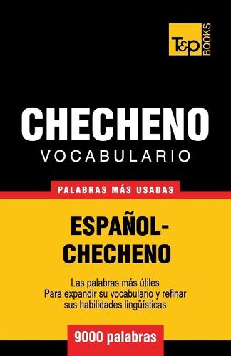 Cover image for Vocabulario espanol-checheno - 9000 palabras mas usadas
