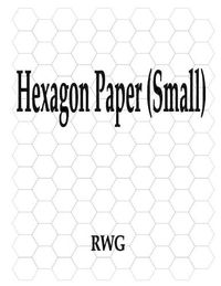 Cover image for Hexagon Paper (Small): 100 Pages 8.5 X 11