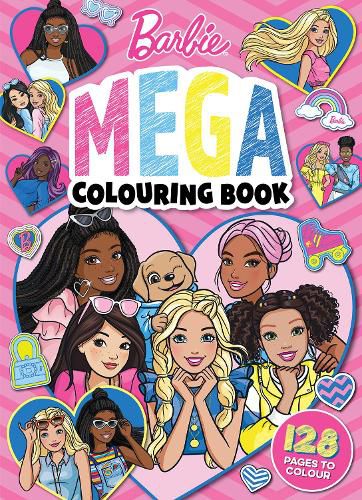 Cover image for Barbie: Mega Colouring Book (Mattel)