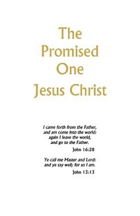 Cover image for The Promised One: Jesus Christ