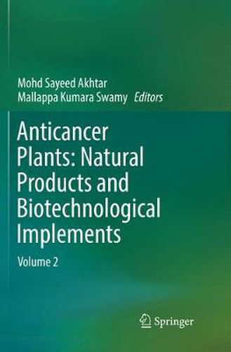 Cover image for Anticancer Plants: Natural Products and Biotechnological Implements: Volume 2