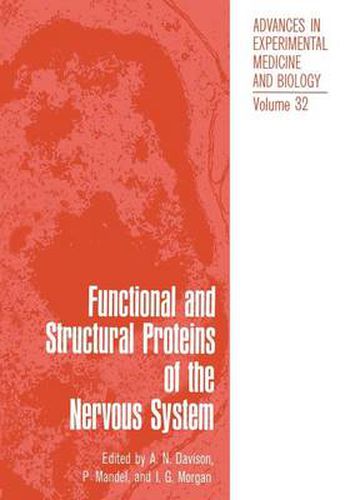 Cover image for Functional and Structural Proteins of the Nervous System