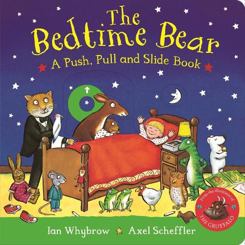 Cover image for The Bedtime Bear: A Push, Pull and Slide Book