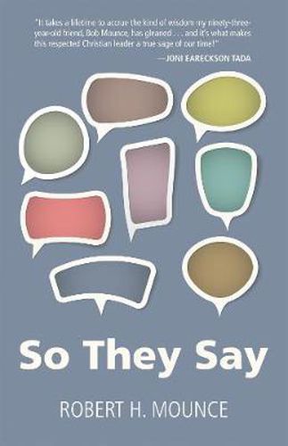 Cover image for So They Say