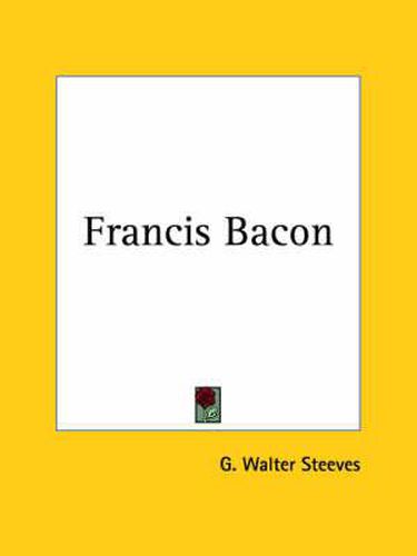 Cover image for Francis Bacon (1910)