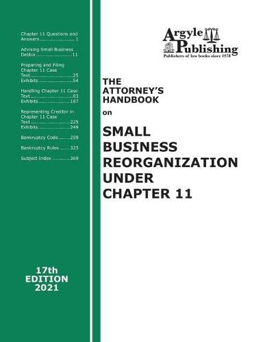 Cover image for The Attorney's Handbook on Small Business Reorganization Under Chapter 11