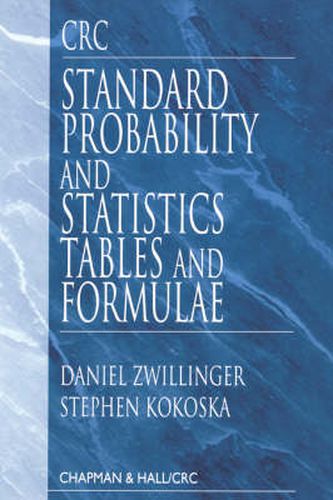 Cover image for CRC Standard Probability and Statistics Tables and Formulae