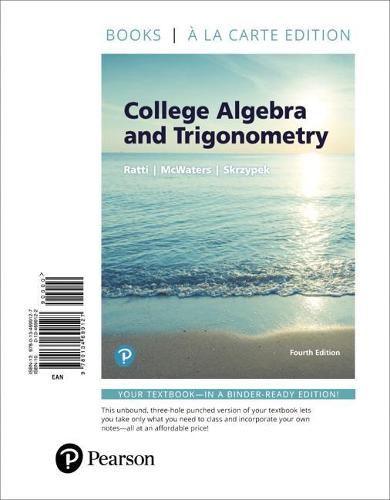 Cover image for College Algebra and Trigonometry