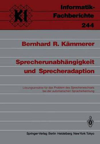 Cover image for Sprecherunabhangigkeit und Sprecheradaption