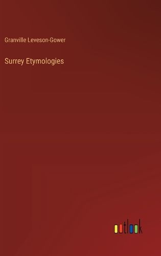 Cover image for Surrey Etymologies