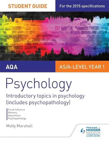 Cover image for AQA Psychology Student Guide 1: Introductory topics in psychology (includes psychopathology)