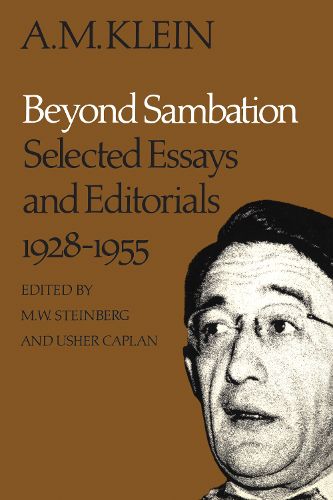 Cover image for Beyond Sambation: Selected Essays and Editorials 1928-1955
