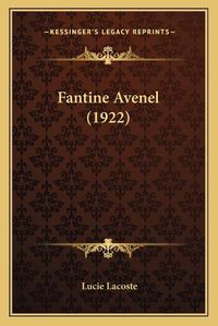 Cover image for Fantine Avenel (1922)