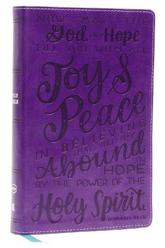 Cover image for NKJV, Holy Bible for Kids, Verse Art Cover Collection, Leathersoft, Purple, Comfort Print: Holy Bible, New King James Version