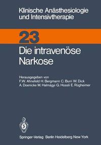 Cover image for Die Intravenuse Narkose